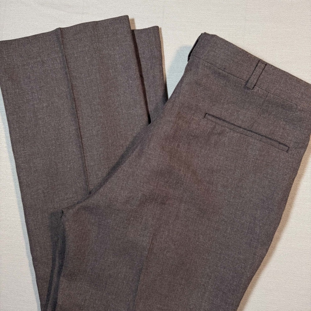 DAKS Brown Vintage Trousers Made in USA Straight Leg Dress Pants 32x29